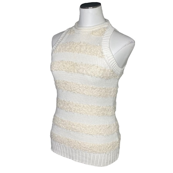 10 Crosby Derek Lam Textured Sleeves Sweater Top - Picture 3 of 8